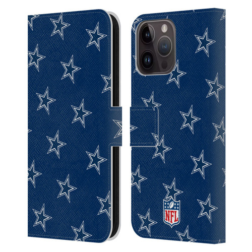 NFL Dallas Cowboys Artwork Patterns Leather Book Wallet Case Cover For Apple iPhone 15 Pro Max