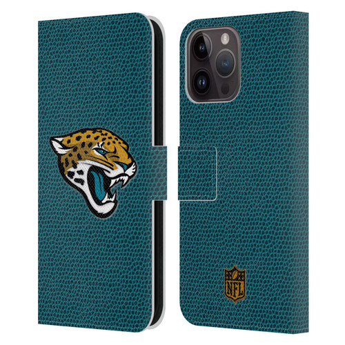 NFL Jacksonville Jaguars Logo Football Leather Book Wallet Case Cover For Apple iPhone 15 Pro Max