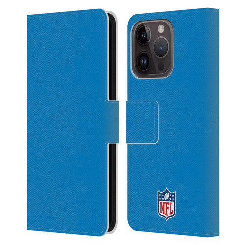 NFL Los Angeles Chargers Logo Stripes Leather Book Wallet Case Cover For Apple iPhone 15 Pro