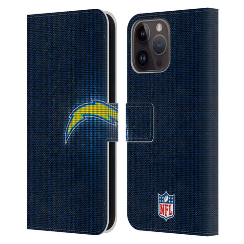 NFL Los Angeles Chargers Artwork LED Leather Book Wallet Case Cover For Apple iPhone 15 Pro Max