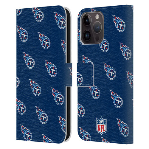 NFL Tennessee Titans Artwork Patterns Leather Book Wallet Case Cover For Apple iPhone 15 Pro Max
