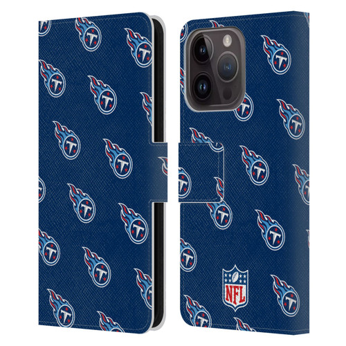 NFL Tennessee Titans Artwork Patterns Leather Book Wallet Case Cover For Apple iPhone 15 Pro