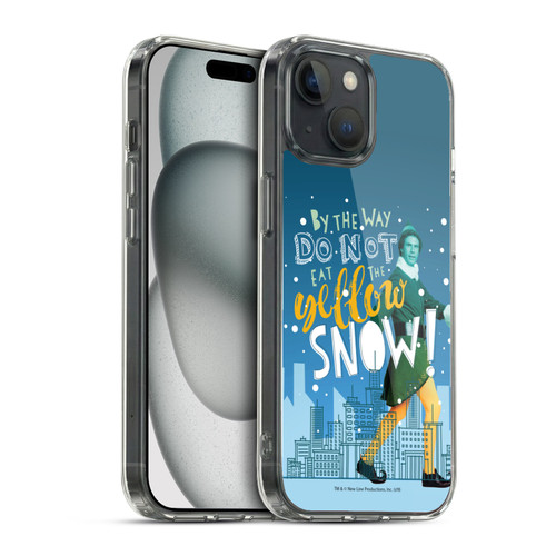 Elf Movie Graphics 2 Yellow Snow Soft Gel Case for Apple iPhone 15 & MagSafe