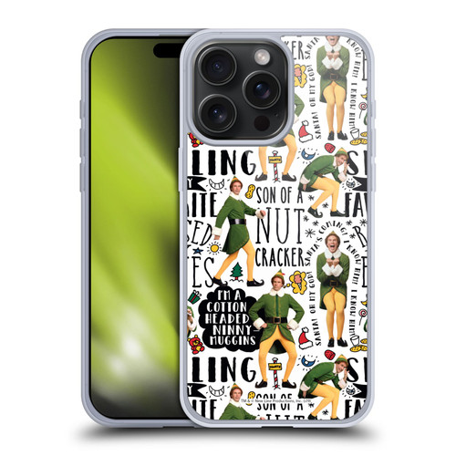 Elf Movie Graphics 2 Buddy Pattern Soft Gel Case for Apple iPhone 15 Pro Max