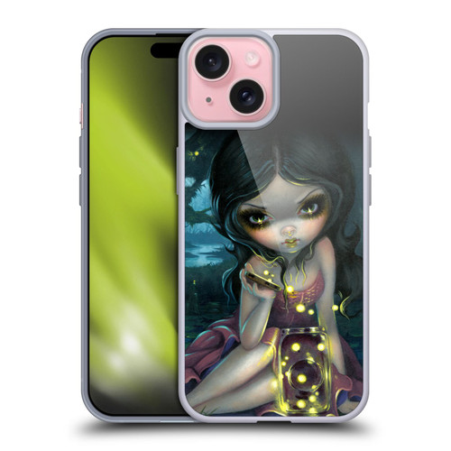 Strangeling Art Fireflies in Summer Soft Gel Case for Apple iPhone 15