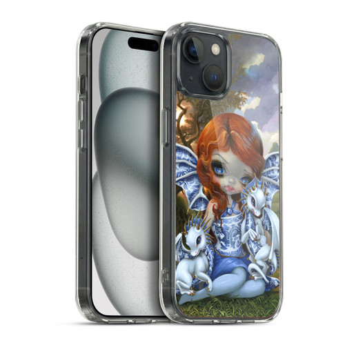Strangeling Dragon Blue Willow Fairy Soft Gel Case for Apple iPhone 15 Plus & MagSafe