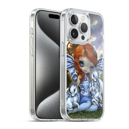 Strangeling Dragon Blue Willow Fairy Soft Gel Case for Apple iPhone 15 Pro & MagSafe