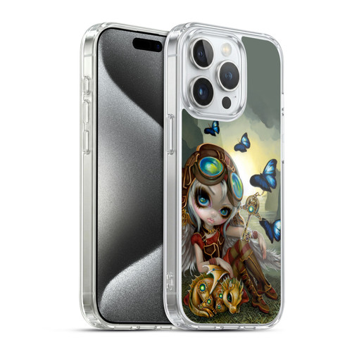 Strangeling Dragon Steampunk Fairy Soft Gel Case for Apple iPhone 15 Pro & MagSafe