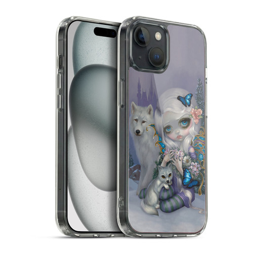 Strangeling Fairy Art Winter with Wolf Soft Gel Case for Apple iPhone 15 Plus & MagSafe
