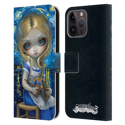 Strangeling Art Impressionist Night Leather Book Wallet Case Cover For Apple iPhone 15 Pro Max