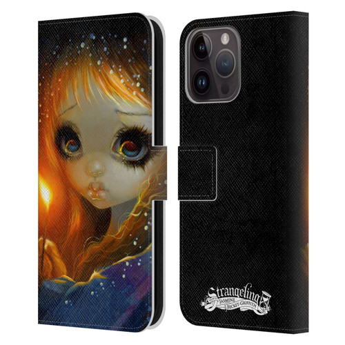 Strangeling Art The Little Match Girl Leather Book Wallet Case Cover For Apple iPhone 15 Pro Max