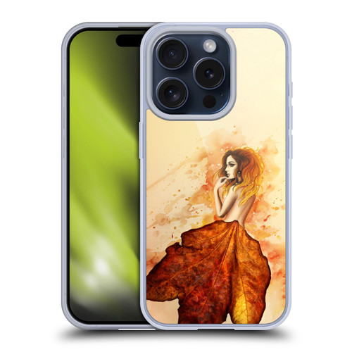 Sarah Richter Fantasy Autumn Girl Soft Gel Case for Apple iPhone 15 Pro