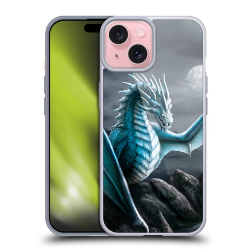 Sarah Richter Fantasy Creatures Blue Water Dragon Soft Gel Case for Apple iPhone 15