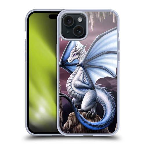 Sarah Richter Fantasy Creatures Blue Dragon Soft Gel Case for Apple iPhone 15 Plus