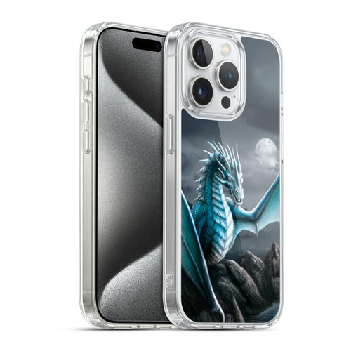 Sarah Richter Fantasy Creatures Blue Water Dragon Soft Gel Case for Apple iPhone 15 Pro & MagSafe