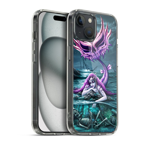 Sarah Richter Gothic Mermaid With Skeleton Pirate Soft Gel Case for Apple iPhone 15 Plus & MagSafe