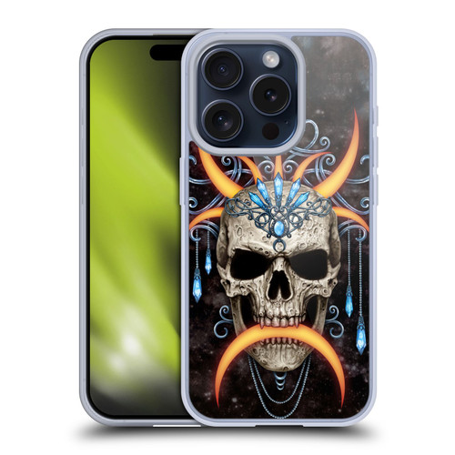Sarah Richter Skulls Jewelry And Crown Universe Soft Gel Case for Apple iPhone 15 Pro