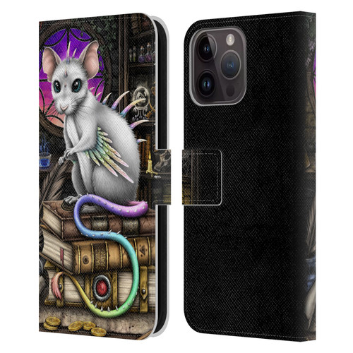 Sarah Richter Animals Alchemy Magic Rat Leather Book Wallet Case Cover For Apple iPhone 15 Pro Max