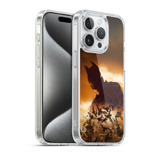 Batman Begins Graphics Poster Soft Gel Case for Apple iPhone 15 Pro & MagSafe