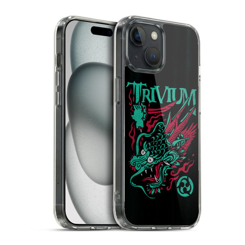 Trivium Graphics Screaming Dragon Soft Gel Case for Apple iPhone 15 & MagSafe