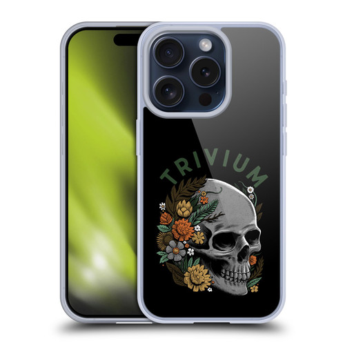 Trivium Graphics Skelly Flower Soft Gel Case for Apple iPhone 15 Pro