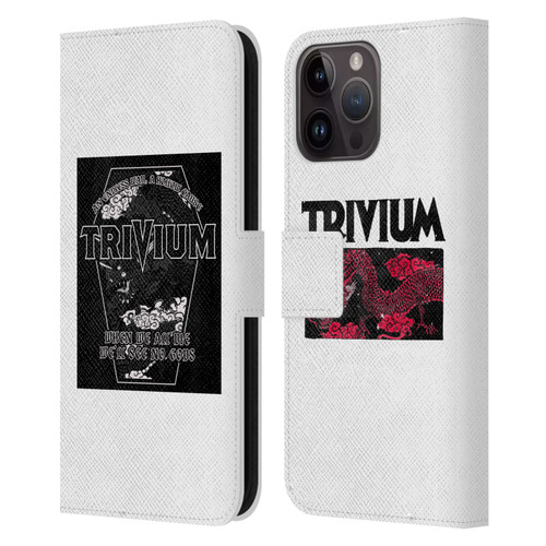 Trivium Graphics Double Dragons Leather Book Wallet Case Cover For Apple iPhone 15 Pro Max