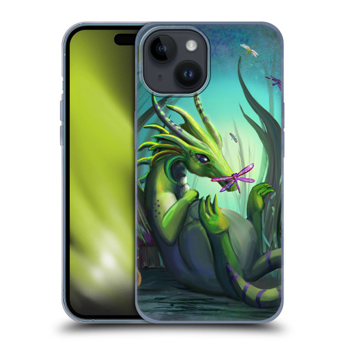 Rose Khan Dragons Baby Green Soft Gel Case for Apple iPhone 15