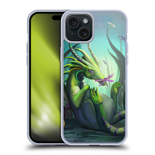 Rose Khan Dragons Baby Green Soft Gel Case for Apple iPhone 15 Plus