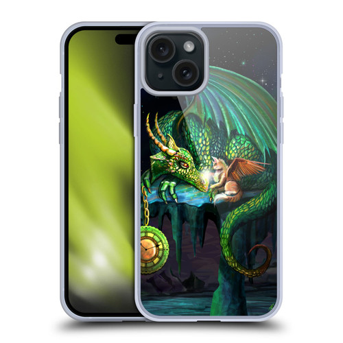 Rose Khan Dragons Green Time Soft Gel Case for Apple iPhone 15 Plus