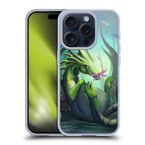 Rose Khan Dragons Baby Green Soft Gel Case for Apple iPhone 15 Pro