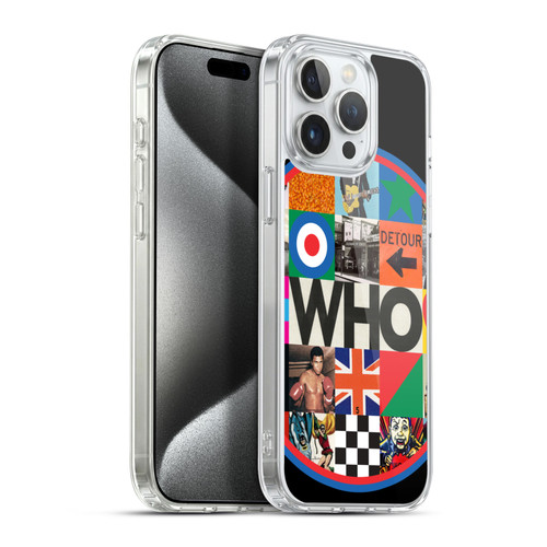 The Who 2019 Album Collage Circle Soft Gel Case for Apple iPhone 15 Pro Max & MagSafe