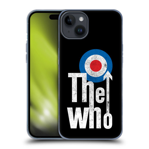 The Who Band Art Classic Target Logo Soft Gel Case for Apple iPhone 15 Plus