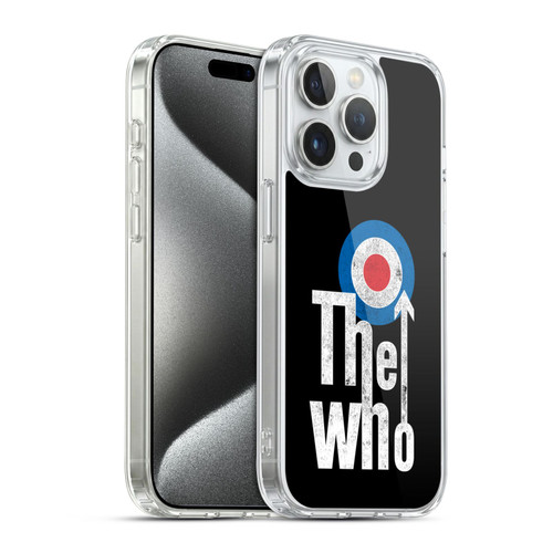 The Who Band Art Classic Target Logo Soft Gel Case for Apple iPhone 15 Pro
