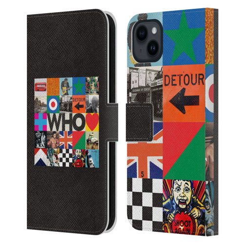 The Who 2019 Album Square Collage Leather Book Wallet Case Cover For Apple iPhone 15 Plus
