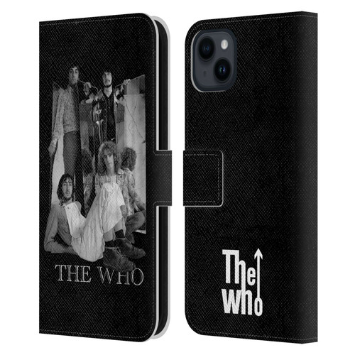 The Who Band Art Mirror Mono Distress Leather Book Wallet Case Cover For Apple iPhone 15 Plus