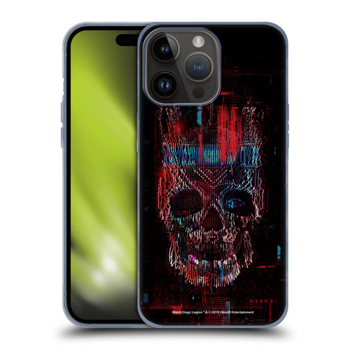 Watch Dogs Legion Key Art Skull Glitch Soft Gel Case for Apple iPhone 15 Pro Max