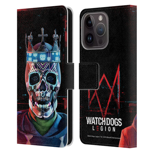 Watch Dogs Legion Key Art Ded Sec Leather Book Wallet Case Cover For Apple iPhone 15 Pro
