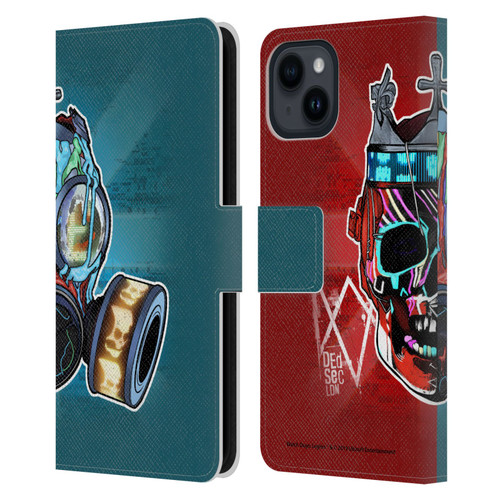 Watch Dogs Legion Street Art Flag Leather Book Wallet Case Cover For Apple iPhone 15
