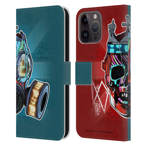 Watch Dogs Legion Street Art Flag Leather Book Wallet Case Cover For Apple iPhone 15 Pro Max