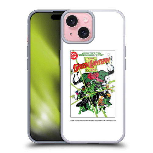 Green Lantern DC Comics Comic Book Covers Group 2 Soft Gel Case for Apple iPhone 15