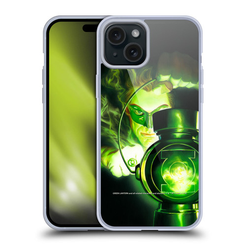 Green Lantern DC Comics Comic Book Covers Portrait Soft Gel Case for Apple iPhone 15 Plus