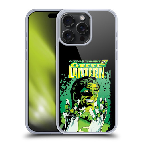 Green Lantern DC Comics Comic Book Covers Emerald Twilight Soft Gel Case for Apple iPhone 15 Pro Max