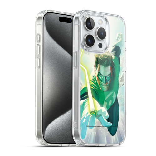Green Lantern DC Comics Comic Book Covers Flight Soft Gel Case for Apple iPhone 15 Pro & MagSafe