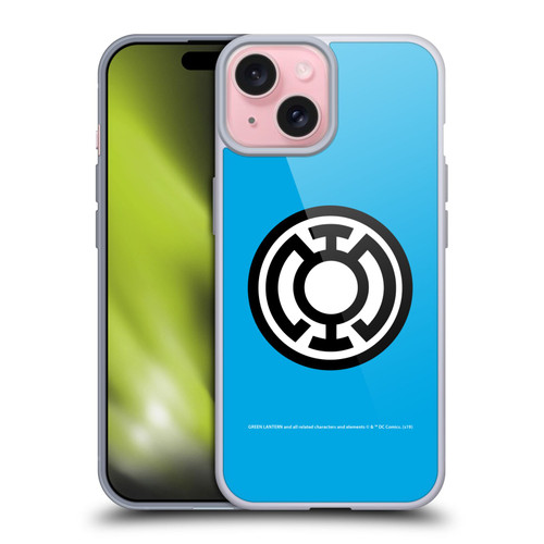Green Lantern DC Comics Lantern Corps Blue Soft Gel Case for Apple iPhone 15