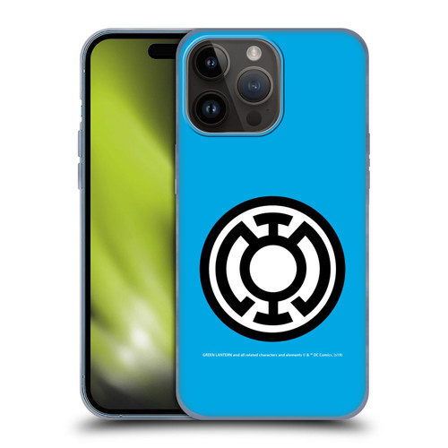 Green Lantern DC Comics Lantern Corps Blue Soft Gel Case for Apple iPhone 15 Pro Max
