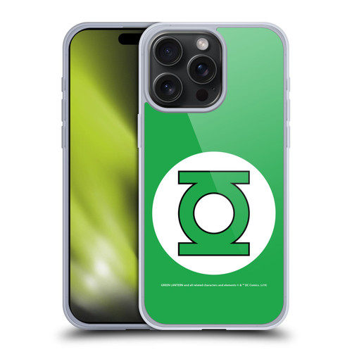 Green Lantern DC Comics Logos Classic Soft Gel Case for Apple iPhone 15 Pro Max