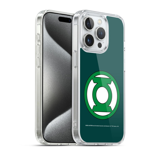 Green Lantern DC Comics Logos Classic 2 Soft Gel Case for Apple iPhone 15 Pro & MagSafe