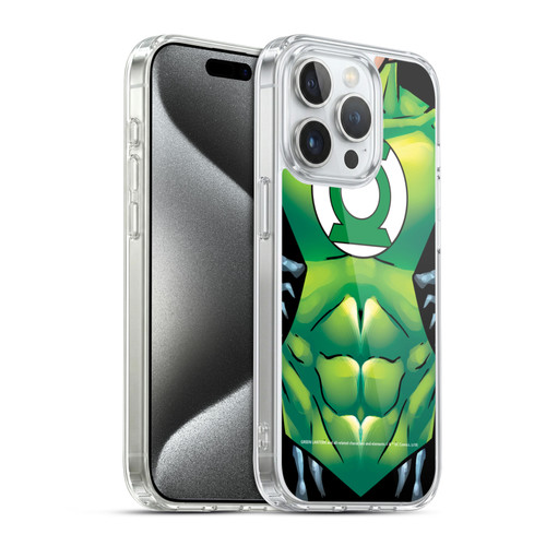 Green Lantern DC Comics Logos Uniform Soft Gel Case for Apple iPhone 15 Pro & MagSafe