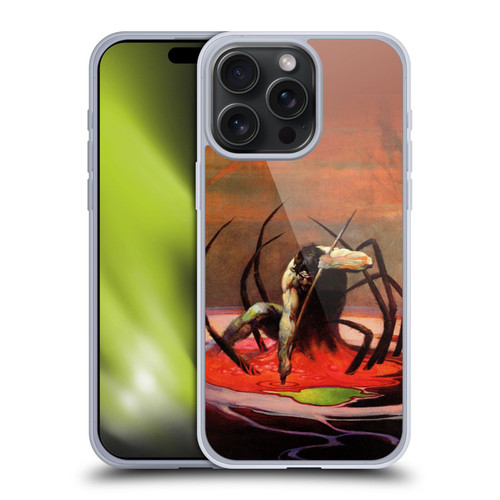 Frank Frazetta Fantasy The Spider King Soft Gel Case for Apple iPhone 15 Pro Max