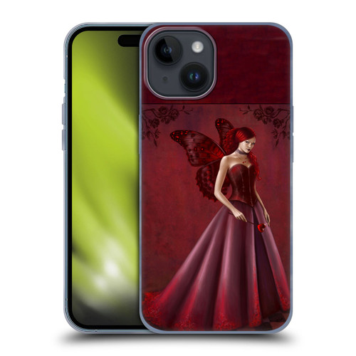 Rachel Anderson Fairies Queen Of Hearts Soft Gel Case for Apple iPhone 15